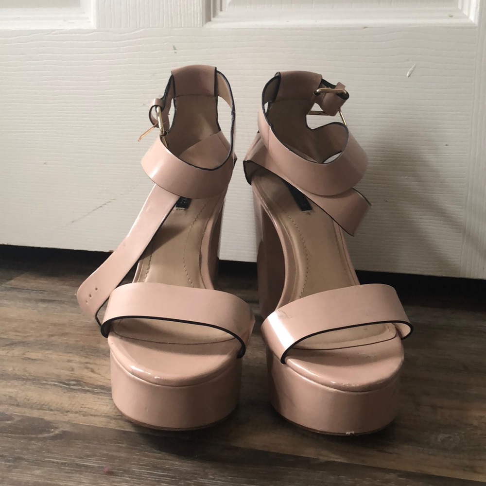 Zara nude/pink heels